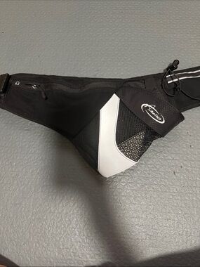Black and White Running Belt Waist Pack